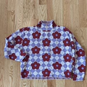 Maeve super soft cropper mock neck xs sweater